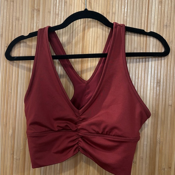 ALO Yoga Other - ALO Women's Burgundy Ruched Sports Bra